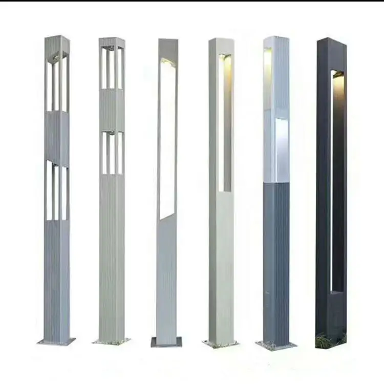 Lámpara de poste de aluminio impermeable IP65, para Parque, paisaje, exterior, luz LED de jardín