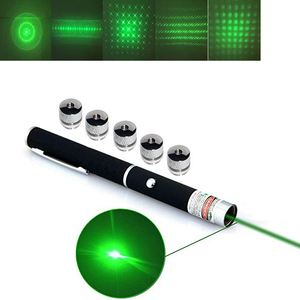 5 in1 Laserpointer für Haustier Katzen spielzeug Laser muster Zeiger Licht Grün Blau Rot 5 Köpfe Muster Stern Katze Laserlicht - Product Image 4