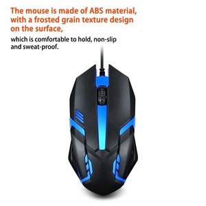 All'ingrosso 1200DPI USB cablato Mouse da gioco ottico con stile 3D retroilluminato per PC Computer portatile uso ufficio - Product Image 6