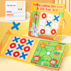 2人用インタラクティブTic-Tac-Toe動物の迷路ボードゲーム子供の教育セット親子バトル - Product Image 6