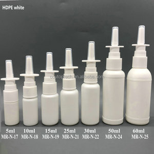 5ml 10ml 15ml 20ml 30ml HDPE katı beyaz boş plastik burun Tanners sprey Mini burun sprey şişe ile 18/410 ince sis püskürtücü - Product Image 2