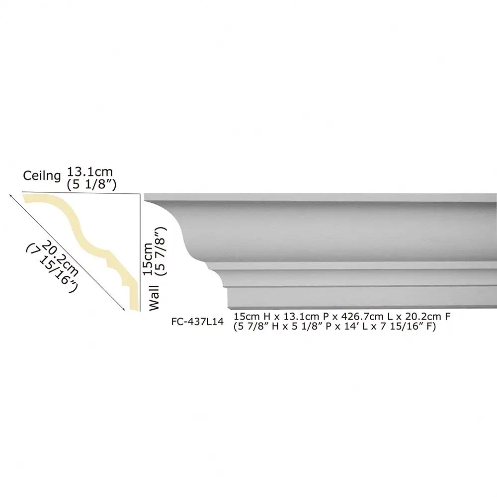 Personalizado moldes para yeso cornisa de hormigón de molde de aluminio precio de fábrica