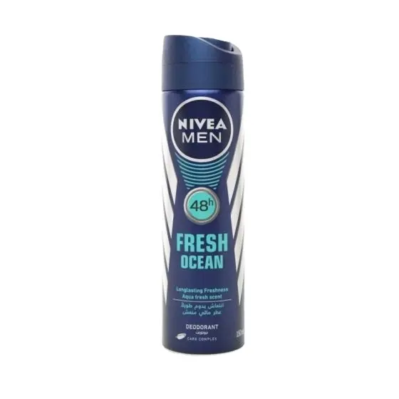 Nivea hommes déodorant Spray charbon actif Nivea hommes 150mX 6 bouteilles par boîte échantillon gratuit envoi dans le monde entier