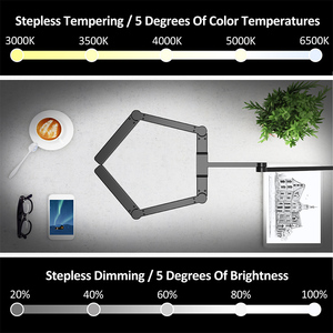 Lampe de桌子发光二极管可调光现代发光二极管台灯台灯学习书桌办公台灯 - Product Image 5
