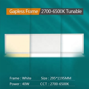 DC24V 30120 40W 2700-6500K CCT ayarlanabilir boşluksuz akıllı Wi-Fi Tuya App kontrolü ev ofis CCT kısılabilir <span class=keywords><strong>LED</strong></span> Panel AYDINLATMA <span class=keywords><strong>30x120</strong></span>