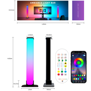LED pikap ışık oyun müzik ortam ışığı RGB USB masaüstü ritim APP uzaktan kumanda akıllı ev ışıkları - Product Image 2