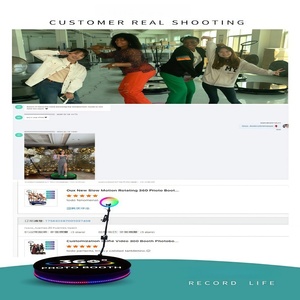 2025 360ใหม่บูธแสดงภาพ360แบบหมุนได้พร้อม360ประกายเย็นบูธถ่ายภาพไอแพดสำหรับธุรกิจเช่างานแต่งงาน - Product Image 4