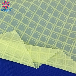 Färbe muster Textildesign Stricken Polyester Tüll Power Mesh Flock Print Kariertes Diamant netz gewebe für Kleidungs kleid - Product Image 6