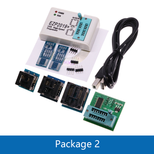 Neueste Version EZP2019 Hochgeschwindigkeits-USB-SPI-Programmierer Support24 25 93 EEPROM 25 Flash-BIOS-Chip Komplett set mit Adapter buchse