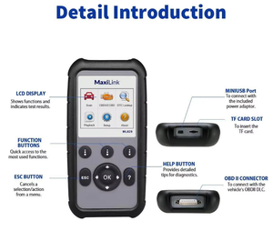 Autel ML629 AutoVIN Read ABS SRS Full OBD Function Check Engine Scanner Obd Obd2 Diagnostic Machine for All Vehicles - Product Image 5