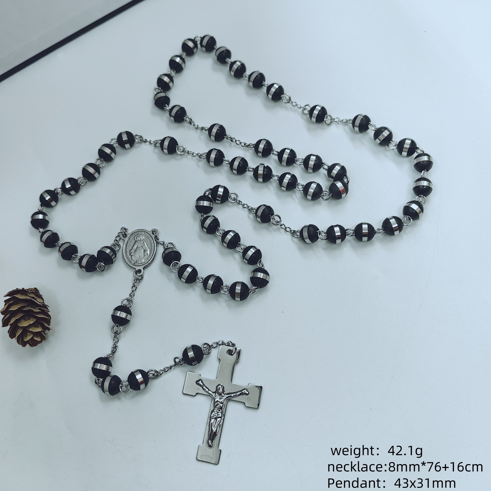 Silver-8mm-black