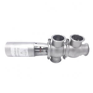 Stainless Steel SS304 Sanitary Diversion Valve <strong>Model</strong> <strong>TL</strong> 22 Multi-way Pneumatic Flow Control Shutoff Structure Designed for Water - Product Image 3