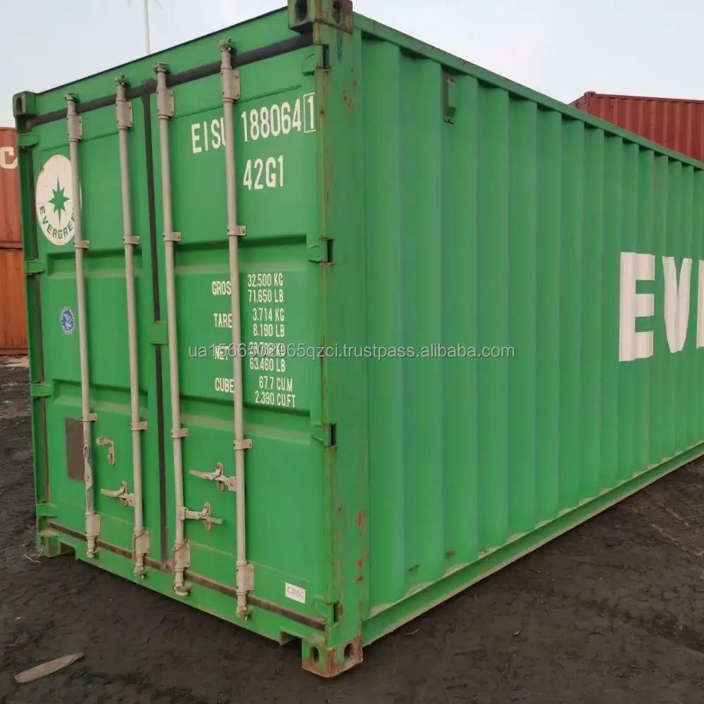 Cargo usato degno di 40 ft 40 piedi di altezza cubo 40ft asciutto ISO Container prezzo per la vendita e l'affitto
