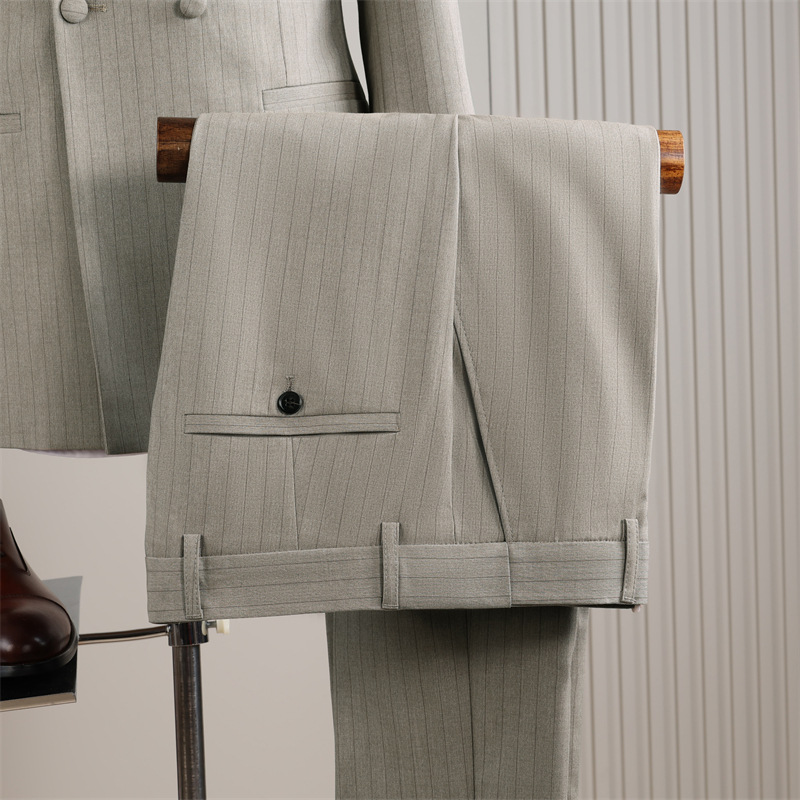 Khaki stripes pants