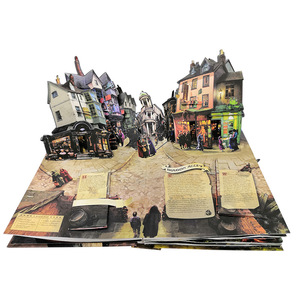中国工厂定制印刷A5/A6纸板图片着色漫画3d儿童弹出式书籍 - Product Image 5
