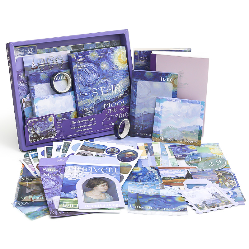 Noche estrellada violeta