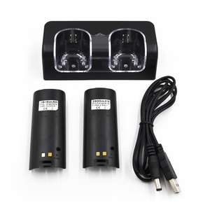 Charging Station Dual Charger Dock for Wii Remote Controller Gaming Handle Controller with LED Indicator <strong>USB</strong> Charging Cord