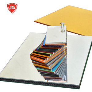 0.8mm 1mm 2mm 3mm Silver Gold Color Acrylic Mirror Plastic Sheet for Laser Cutting and Decoration - Product Image 1