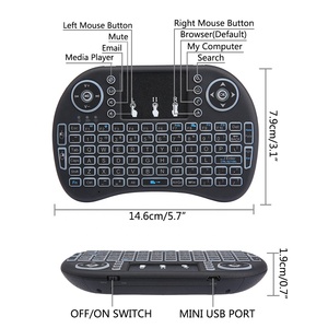 2.4G Wireless <strong>Keyboard</strong> I8 Air Mouse Remote for <strong>Android</strong> TV Box Smart Projector Remote <strong>Control</strong> <strong>Keyboard</strong> With Backlight - Product Image 3