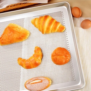 Food Grade Stainless Steel <strong>Ss</strong> 304 Perforated Rectangular Drying Baking Serving Tray Pan Sheet Dish <strong>Pallet</strong> for Oven Freezing - Product Image 2