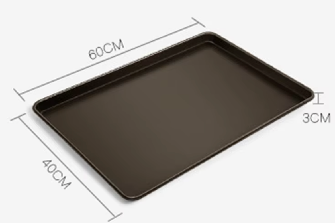 Aluminum alloy spray non-stick 60*40*3cm thickness 1.0mm 1.0kg