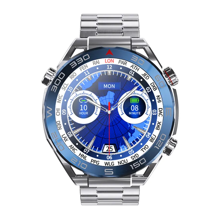 ZD5 Ultra Mate Zordai Mens Smartwatch com Chamada Resposta NFC ECG IP68 À Prova D 'Água Em Aço Inoxidável Relógio Inteligente para Homem De Negócios