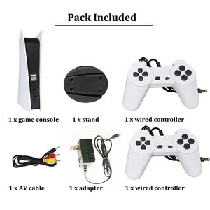 Gs5สถานีเกม5สาย Usb คอนโซลวิดีโอที่มี200เกมคลาสสิก8บิตทีวี Consola ย้อนยุคผู้เล่นมือถือ Av เอาท์พุท - Product Image 6