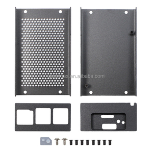 Carcasa de rejilla de Metal negro Raspberry Pi5 compatible con Raspberry Pi 5, cubierta de carcasa de ventilador enfriador para Raspberry Pi 5 4GB 8GB - Product Image 3