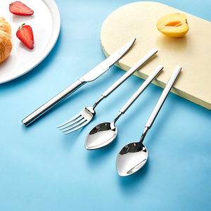 2025可定制高品质304不锈钢餐具套装新年餐具16件餐具餐具 - Product Image 2