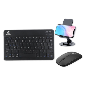 Combo de soporte para teléfono con teclado y ratón árabe, superventas, 3N1, BT, funciones múltiples para uso en mesa, nuevo producto, 2 unidades - Product Image 1