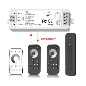 V1+R11 <strong>8A</strong>*1CH Wireless Single Color Remote + Receiver Dimmer <strong>Controller</strong> for LED Strip Light - Product Image 5