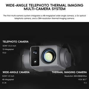 Máy bay không người lái x8t 4k ai với camera nhiệt, ba Gimbal, GPS, chống mưa, theo tôi, chuyến bay điểm - Product Image 2