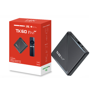 กล่องรับสัญญาณ TX60 Pro สมาร์ทแอนดรอยด์16 H313โปรเซสเซอร์4K 2.4/5G dual WiFi และ BT5.0กล่องทีวี Android set-top box tvbox - Product Image 1