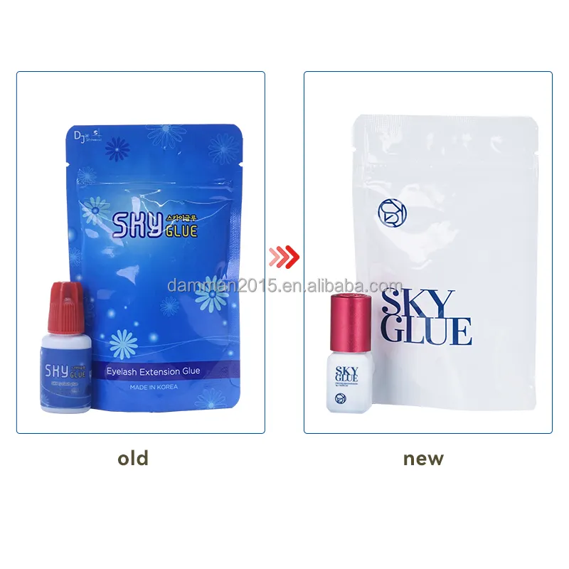 S+ Sky Glue Red hat 6-8 weeks long lasting quick-drying natural eyelash glue strong adhesive for eyelash extension glue tools