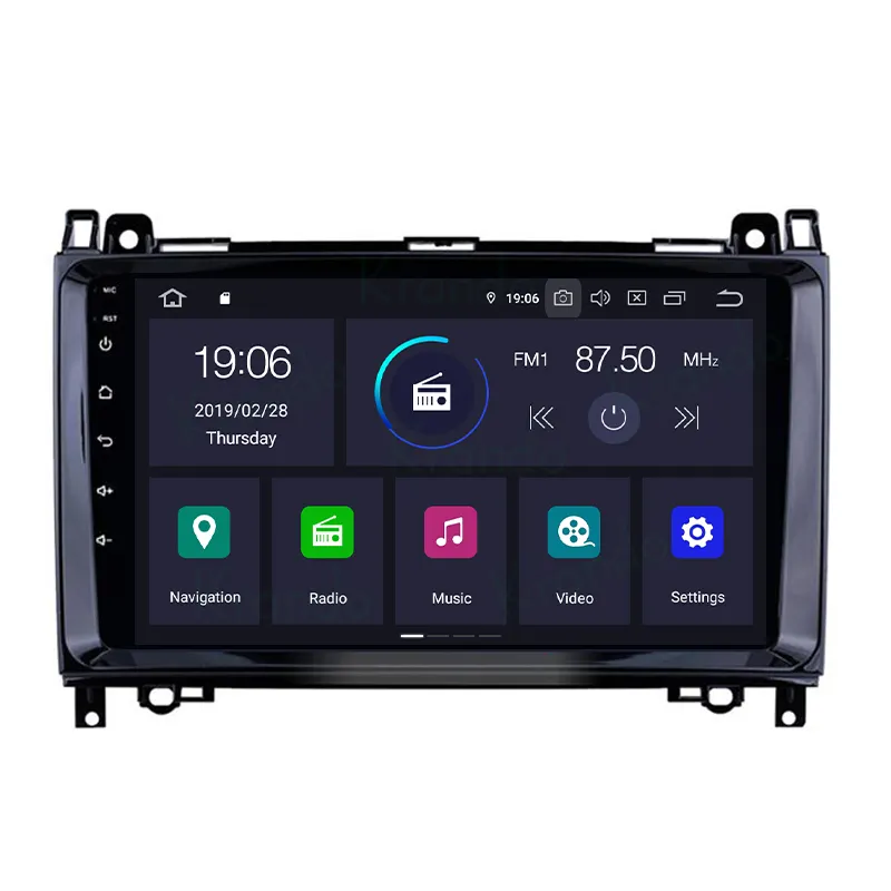 Krando Android 11.0 7 pollici autoradio DVD Radio lettore multimediale per Mercedes Benz classe A W169 W245 Viano 2005-2011 unità principale