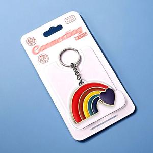 Tùy chỉnh cầu vồng lgbtq niềm tự hào Dây Móc Khóa men kim loại với Epoxy kết thúc đậm màu sắc rõ ràng tin nhắn tuyệt vời cho cuộc diễu hành cộng đồng tiếp cận cộng đồng - Product Image 6