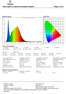 LED/ekran testi 550-1100nm PC yazılımı için taşınabilir el kızılötesi spektrometre CE sertifikalı 0.2nm çözünürlük 5-inç - Product Image 4