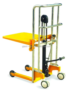 Vendita calda 200kg 400kg di carico di sollevamento portatile Stacker Mini piccola mano manuale piattaforma Stacker - Product Image 1