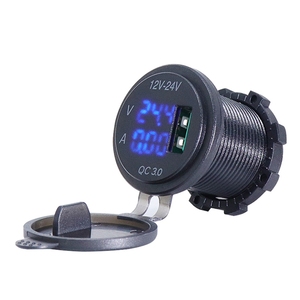 ABILKEEN DS017B Puerto único QC3.0 Entrada de enchufe USB 12V-24V Cargador USB para automóvil con voltímetro LCD digital y pantalla de amperímetro - Product Image 3