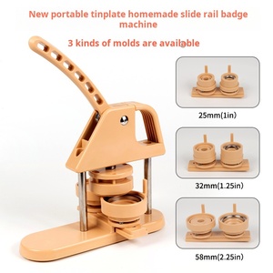 One-to-Three Button Sets of Molds <strong>Badge</strong> Machine with <strong>Replaceable</strong> Sizes Making Machine - Product Image 5