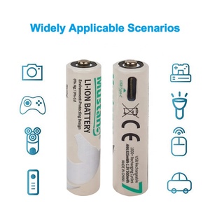 Tip C Li-ion şarj edilebilir pil 1.5V AAA lityum iyon 500mAh tip-c şarj portu AA - Product Image 2