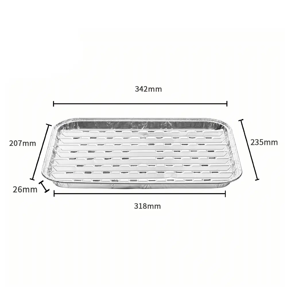 Sartenes de aluminio para asar barbacoa, para jardín, uso en exteriores