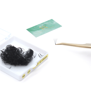 Stok Loose gevşek Promade hacmi Fan kirpik uzatma 20d rus Wispy 0.05 0.07 C D Pro Made Made 16d 10d uzun kök Promade - Product Image 6