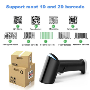 Escáner de escritorio al por mayor escáneres 2D Bluetooth Detección automática de código QR escáner de código de barras inalámbrico con base de carga - Product Image 3