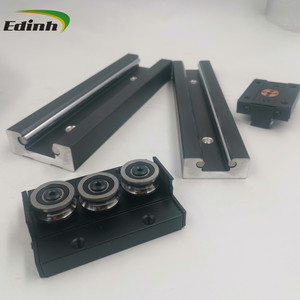 双轴矩形方形车轮直线导轨SGR系列银色SGR20 SGB20UU-5车轮 - Product Image 4
