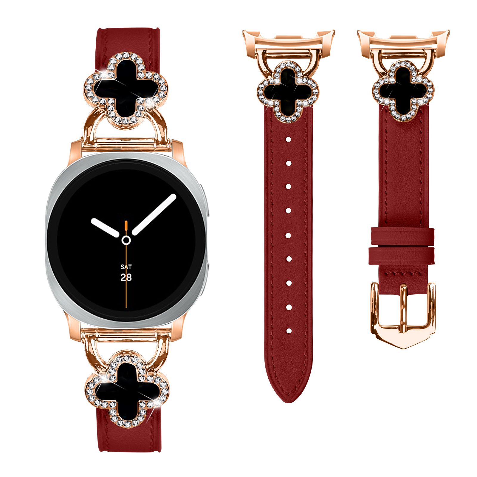 Rojo (Carcasa negra oro rosa)