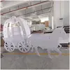 Luxury White Candy Carriage Wedding Decoration Acrylic Carriage Candy Cart for Wedding Decorations