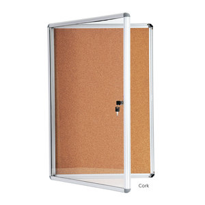 60x45cm alüminyum bülten tahtası kilitlenebilir Pin Cork ceboard duvar mantar malzeme ile bir mesaj panosu olarak kullanın - Product Image 1