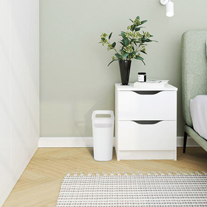 Hot Sale 5.7-Liter Narrow <strong>Garbage</strong> <strong>Bin</strong> <strong>with</strong> <strong>Handles</strong> Wastebasket Plastic Small Trash Can for Bathroom Laundry Office