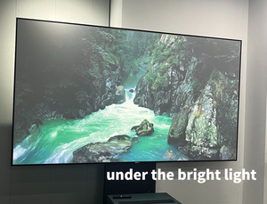 易于安装Wupro 70-130英寸ALR软聚氯乙烯BSP投影屏4K UHD宠物壁挂式UST固定框架投影屏 - Product Image 3